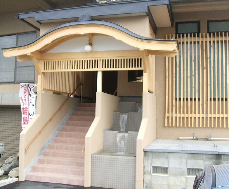 温泉 入口